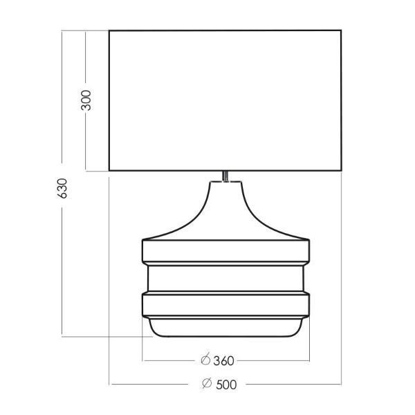 Elegancka lampa stołowa Baden Baden Silver z stylowym abażurem