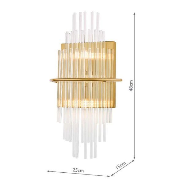 Elegancki kinkiet Lukas z dekoracyjnego szkła