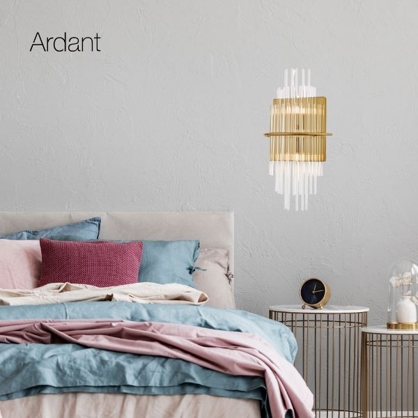 Elegancki kinkiet Lukas z dekoracyjnego szkła