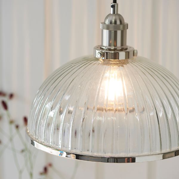 Industrialna lampa wisząca Hansen z dużym kloszem