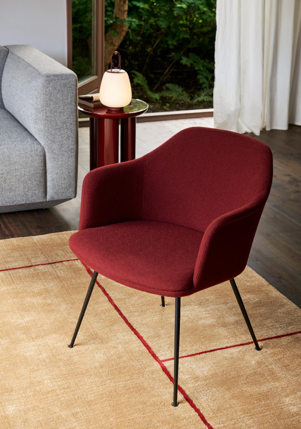 Kasztanowa, ładowana przez USB lampa stołowa Lucca SC51