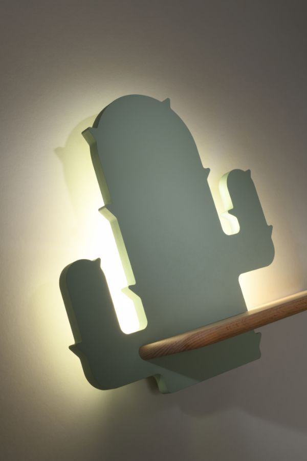 Kinkiet Cactus – oświetlenie z wbudowaną półką