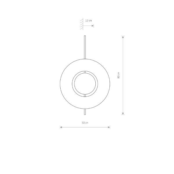 Kinkiet Sunset A wykonany z metalu i drewna