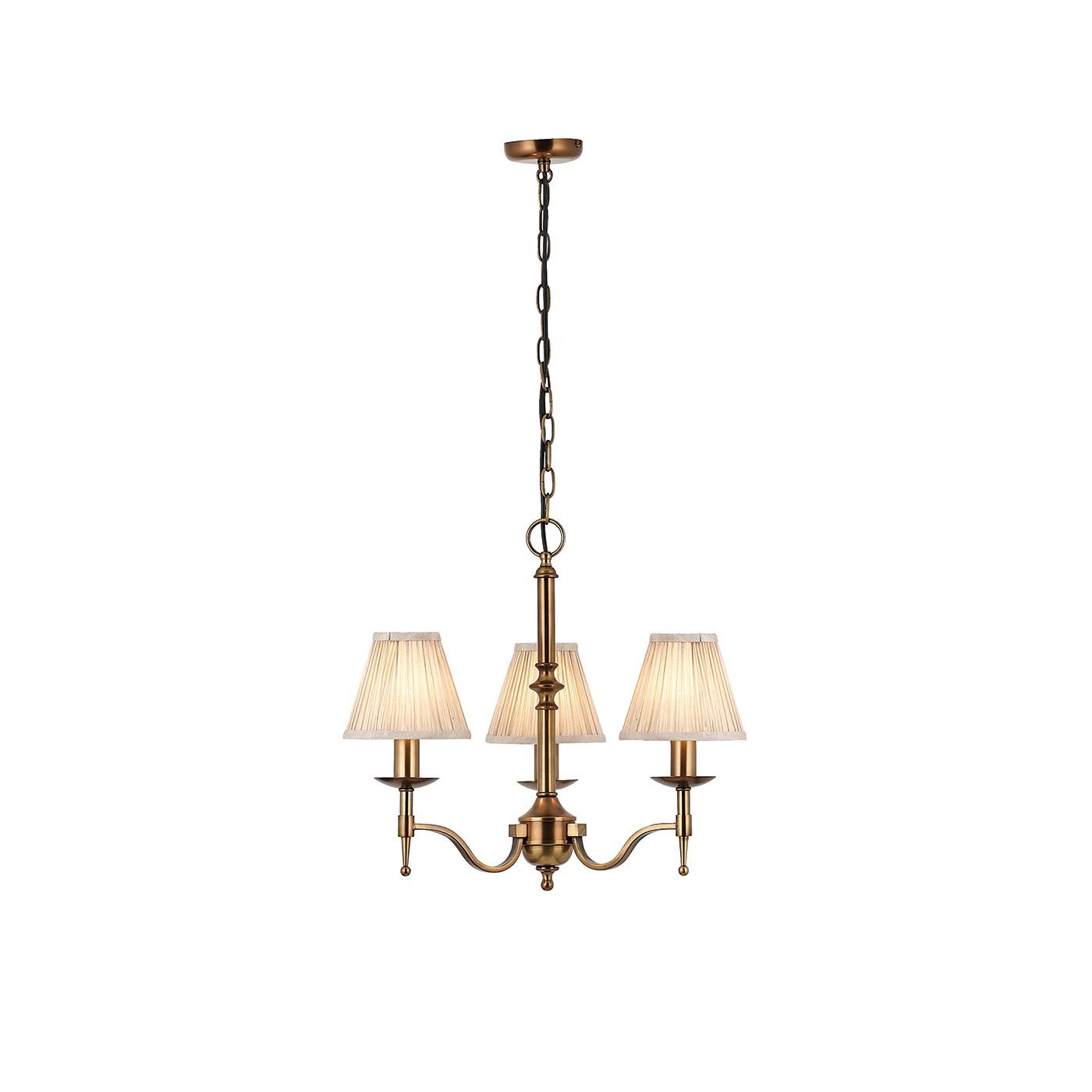 Klasyczny żyrandol Stanford od Interiors na 3 żarówki