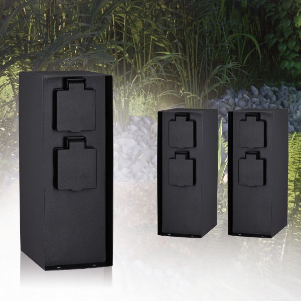 Kolumna Rio z gniazdami Plug&Shine, 4 gniazda IP44