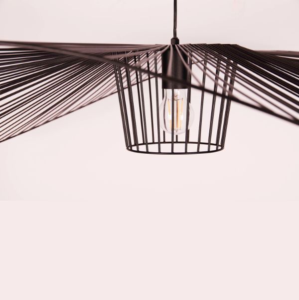 Lampa Kapelusz z czarnym kloszem