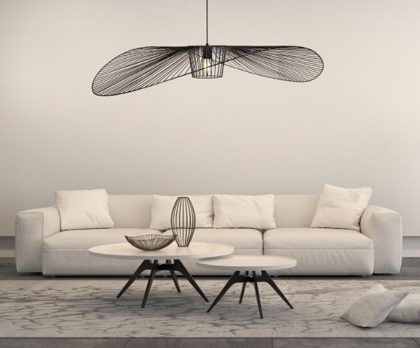 Lampa Kapelusz z czarnym kloszem