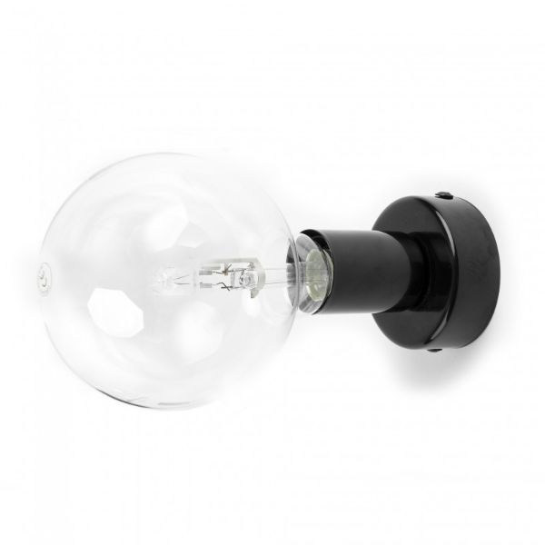 Lampa loftowa do montażu na ścianie lub suficie w czarnym wykończeniu