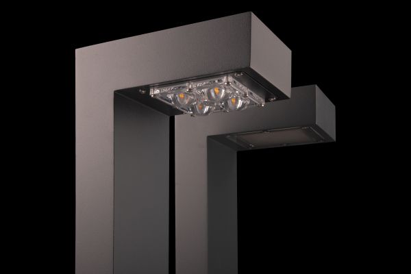 Lampa ogrodowa Asker – słupek z szerokim kątem oświetlenia