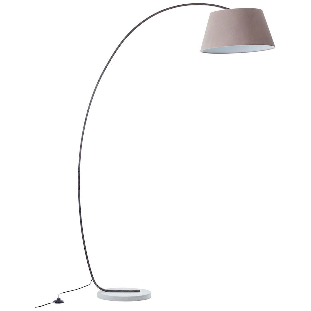 Lampa stojąca Brok w odcieniu taupe