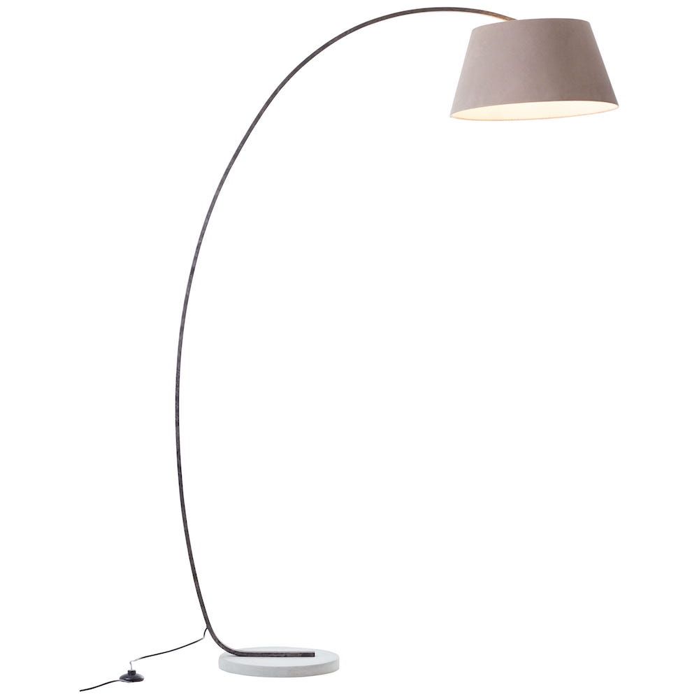 Lampa stojąca Brok w odcieniu taupe
