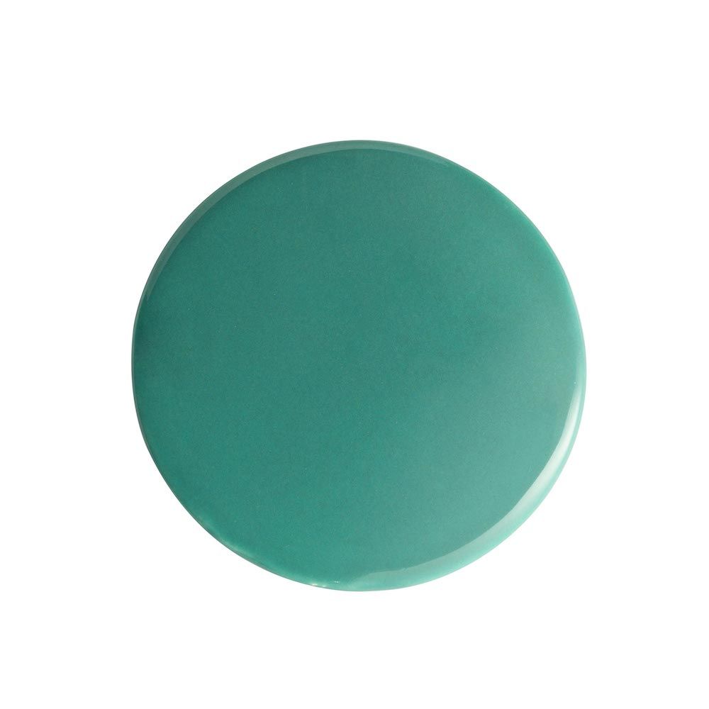 Lampa stołowa Berimbau C2602 od Ferroluce z turkusowym kloszem