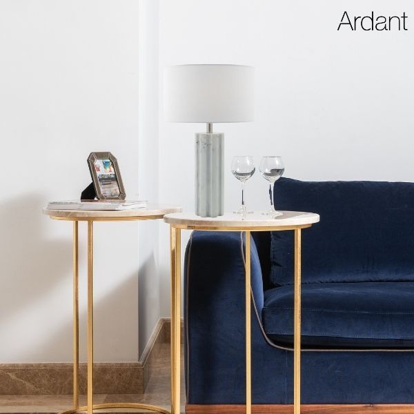 Lampa stołowa Erebus do wnętrz z marmurem