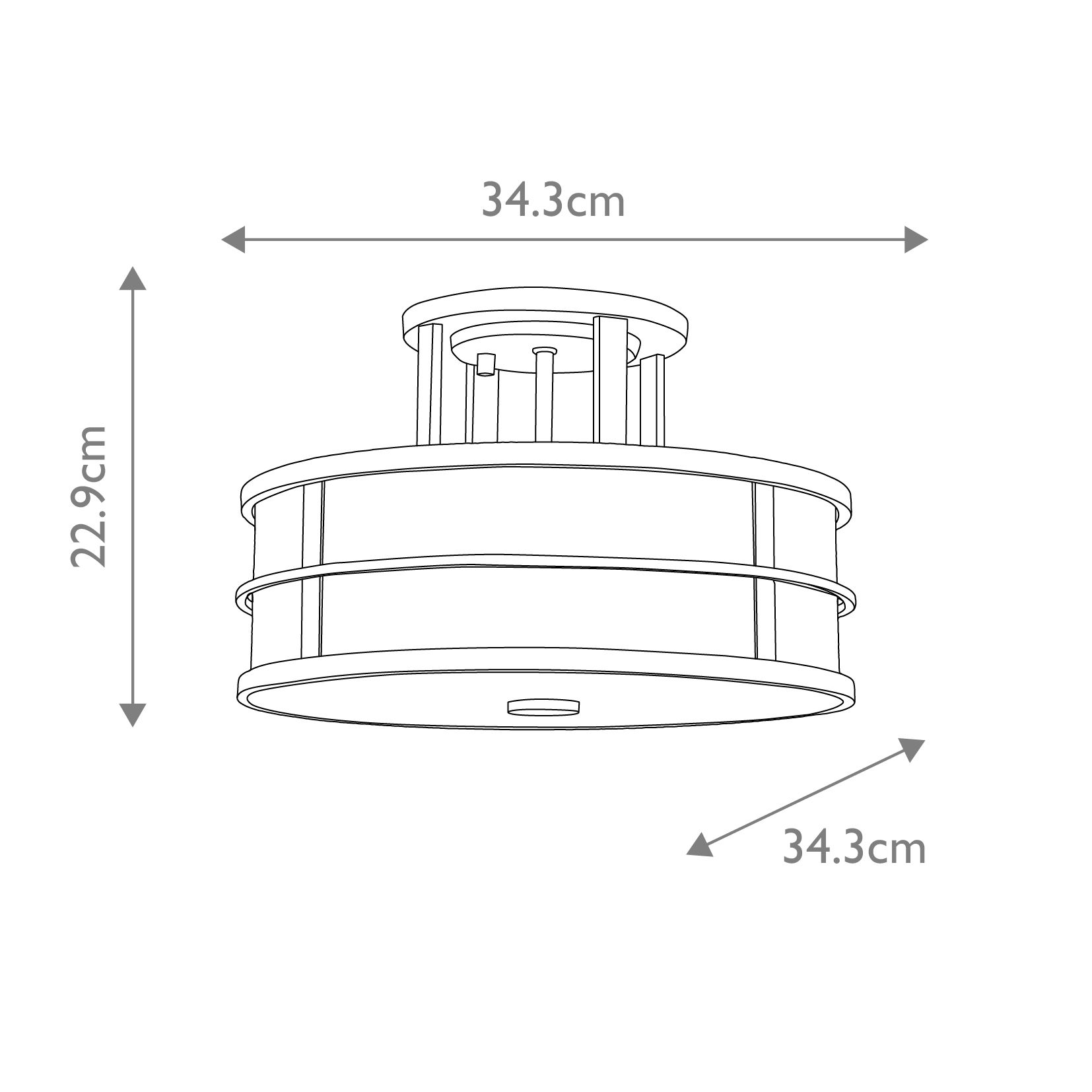Lampa sufitowa Fusion z mlecznego szkła