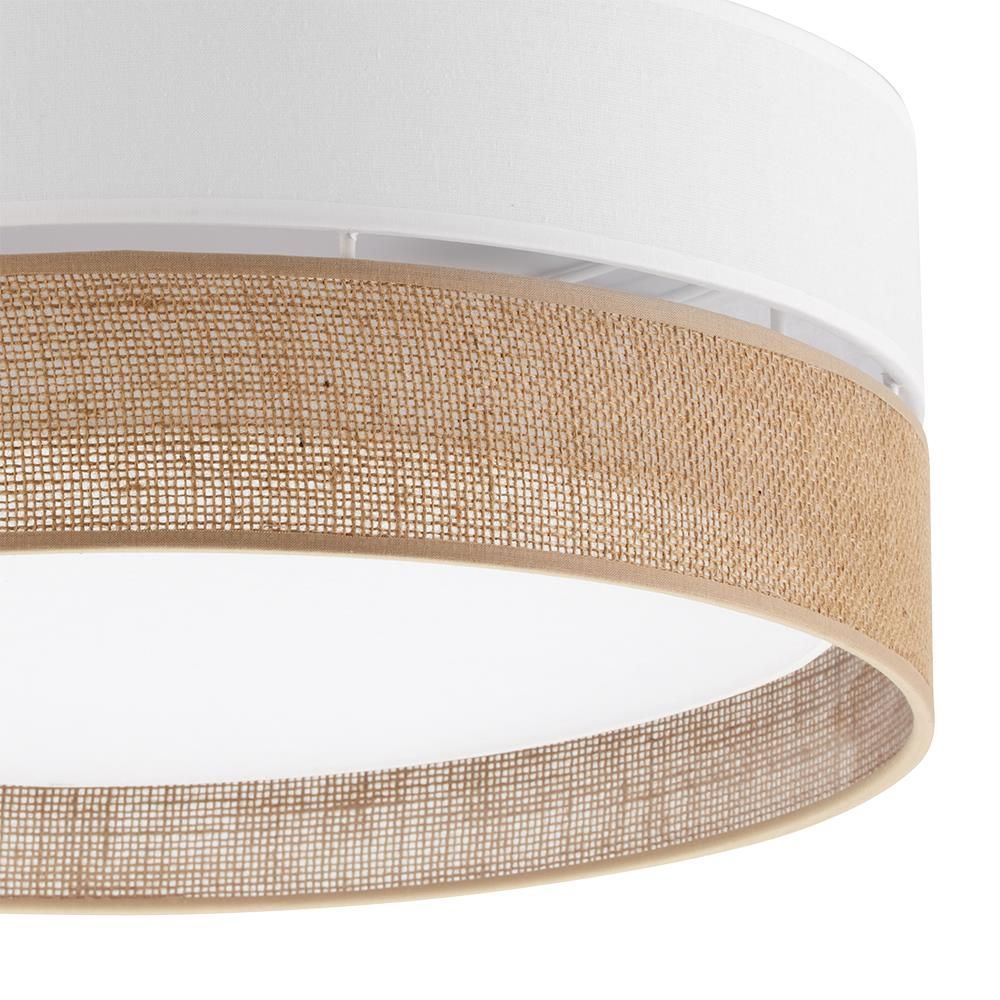 Lampa sufitowa Linobianco w odcieniach bieli i brązu