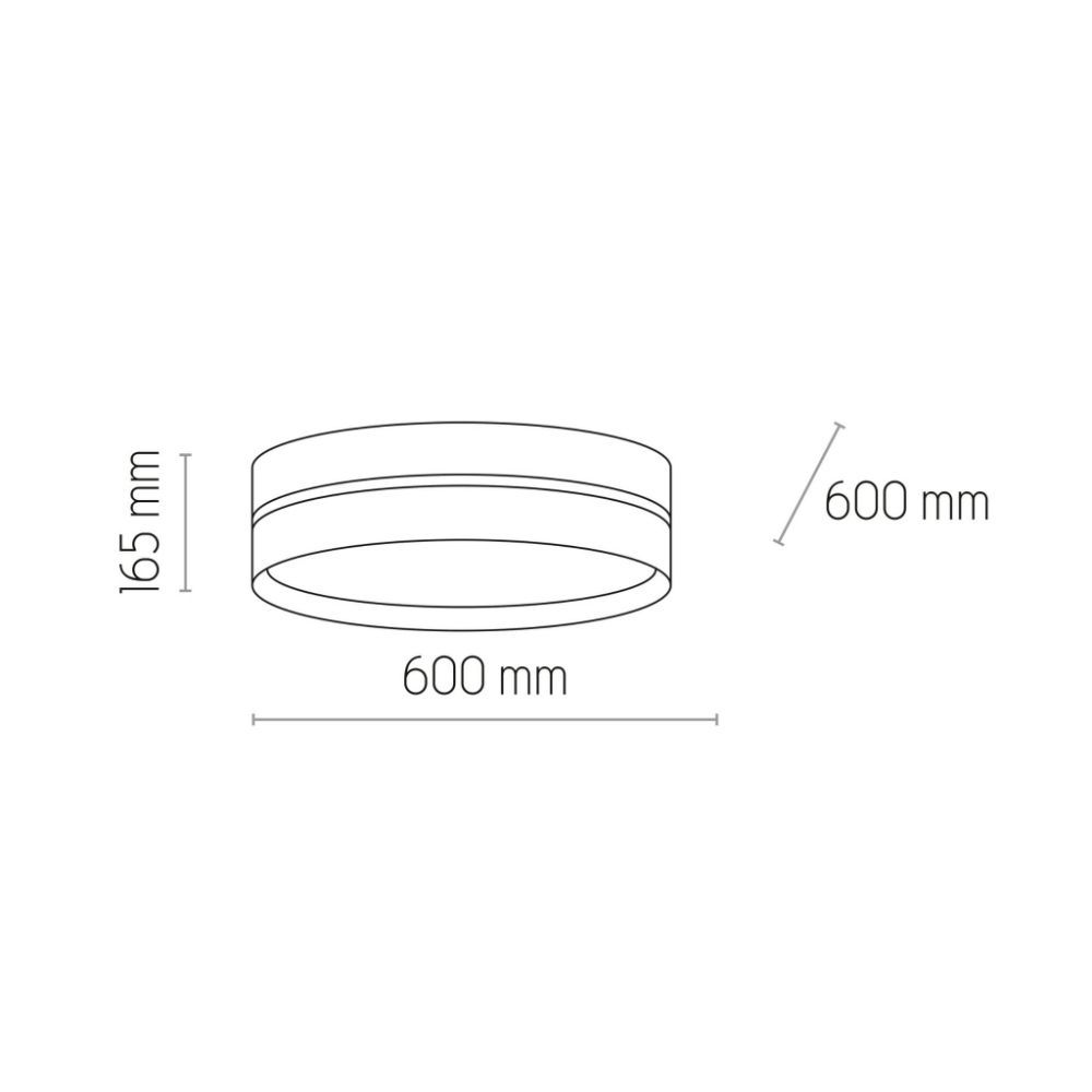 Lampa sufitowa Linobianco w odcieniach bieli i brązu