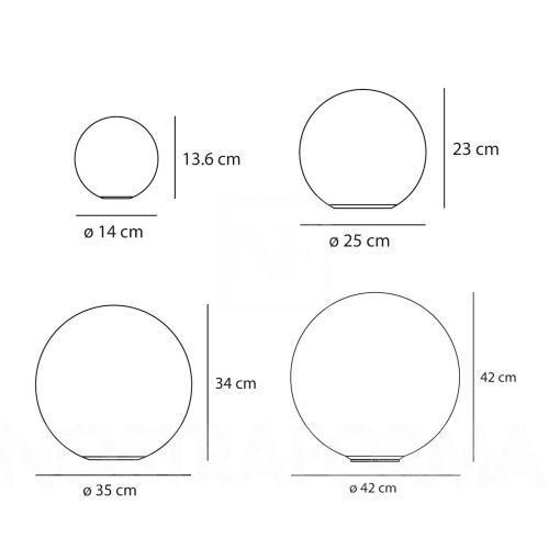 Lampa sufitowa lub kinkiet Dioscuri Parete / Soffitto z szklanym kloszem i klasą szczelności IP44