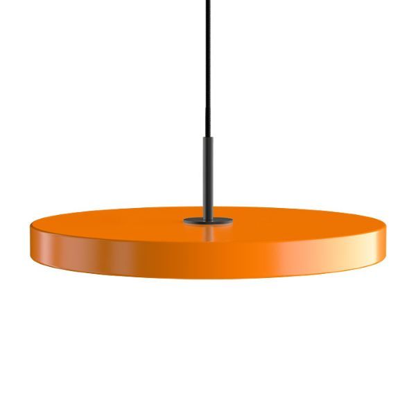 Lampa wisząca Asteria z pomarańczowym kloszem i oświetleniem LED