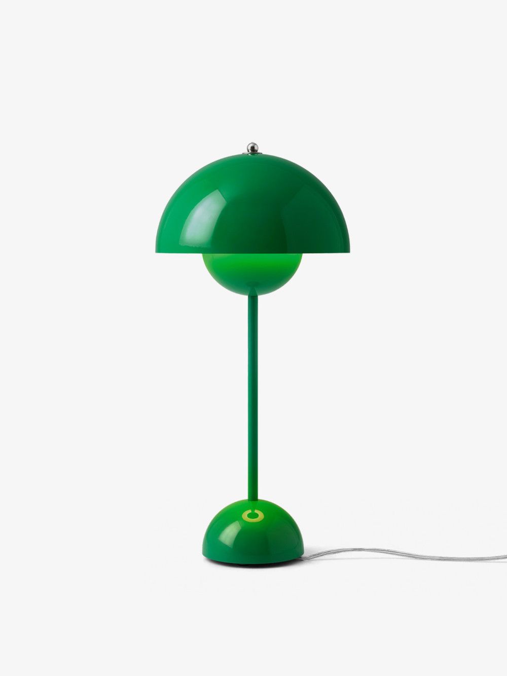 Legendarny zielony model lampy stołowej Flowerpot VP3 Signal