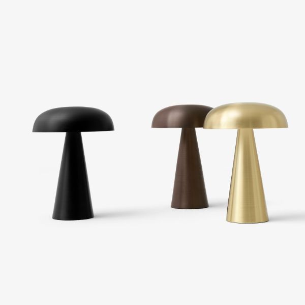 Mobilna czarna lampa stołowa Como SC53 z ładowaniem USB