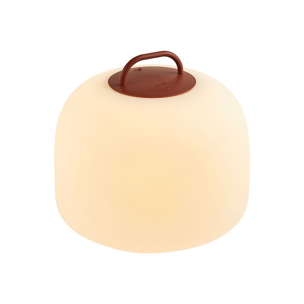 Mobilna lampa LED Kettle 36 w czerwonym kolorze, odporna na warunki atmosferyczne (IP65)