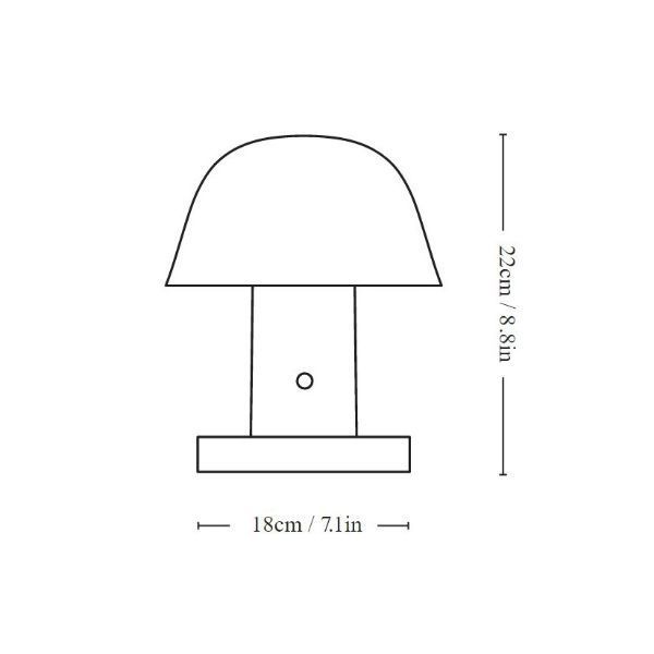 Mobilna lampa Setago JH27 w kolorze granatowym