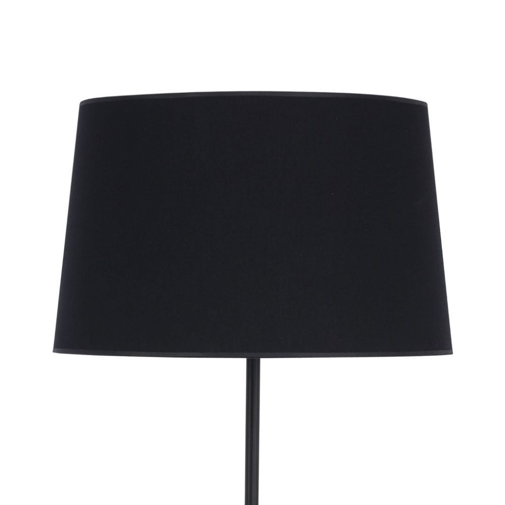 Nastrojowa lampa podłogowa Maja z czarnym abażurem