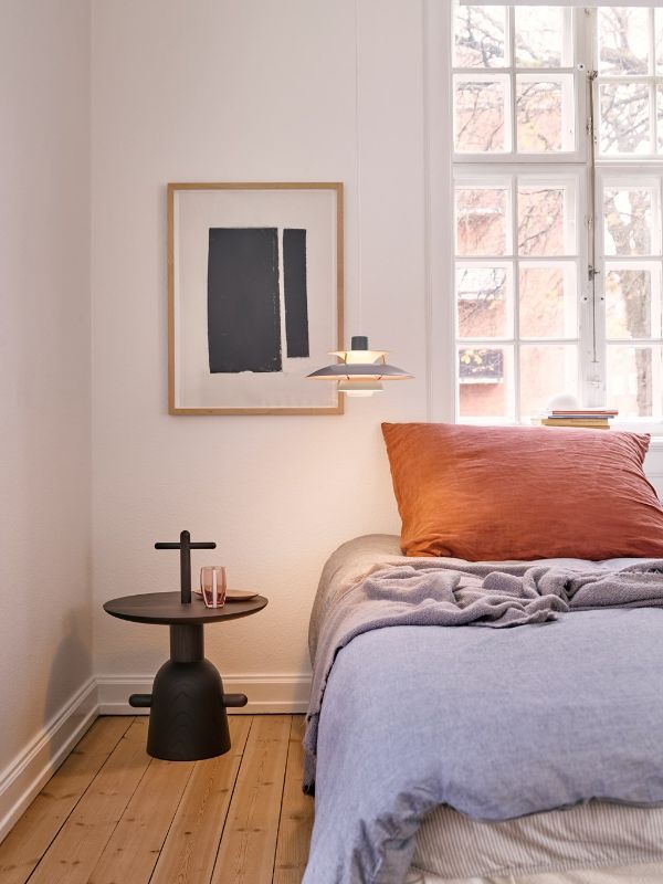 Niebieska lampa wisząca PH 5 Mini od Louis Poulsen
