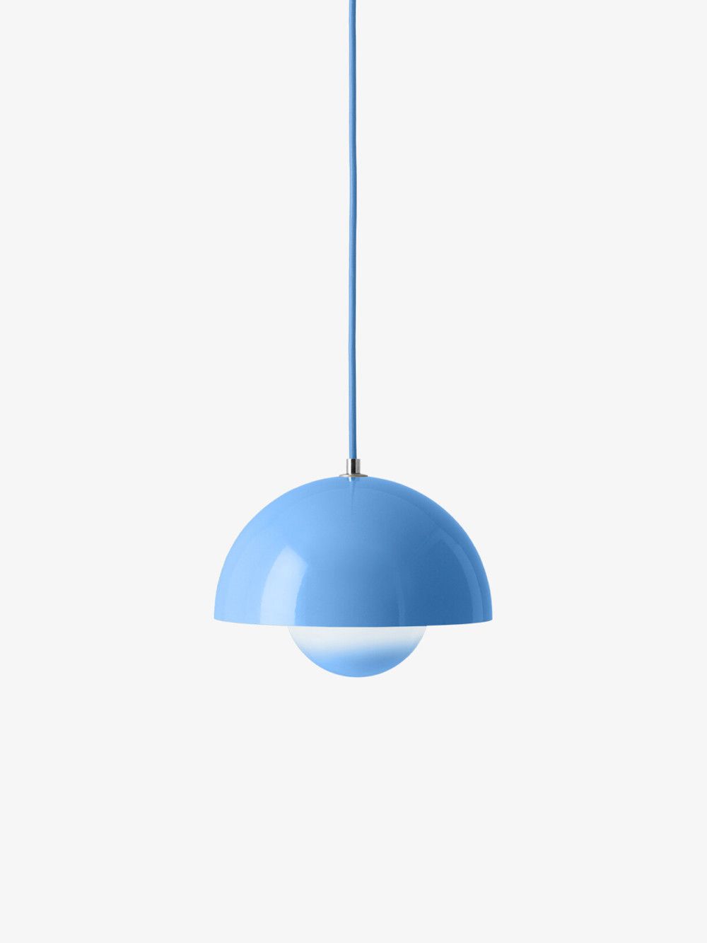 Niebieska wisząca lampa Flowerpot VP1 o średnicy 23 cm
