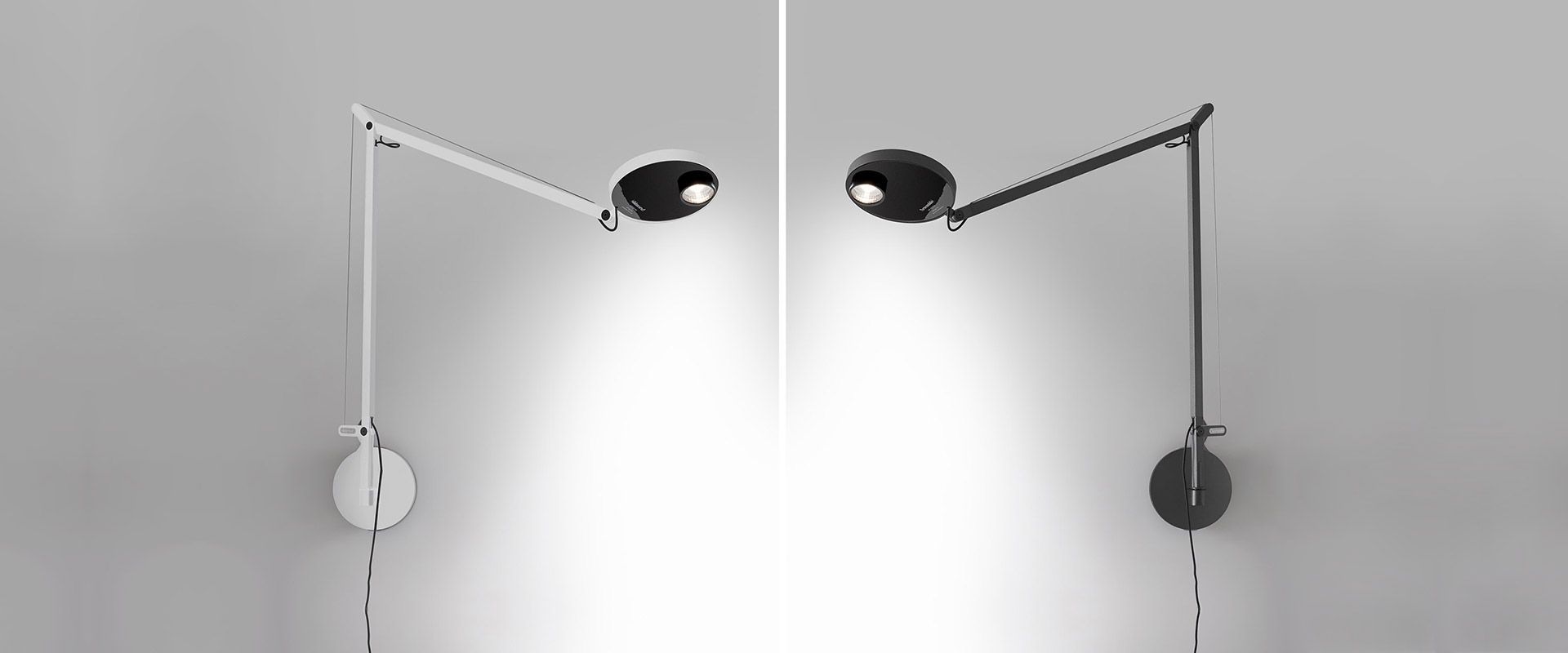 Nowoczesna biała lampa ścienna LED Demetra Professional