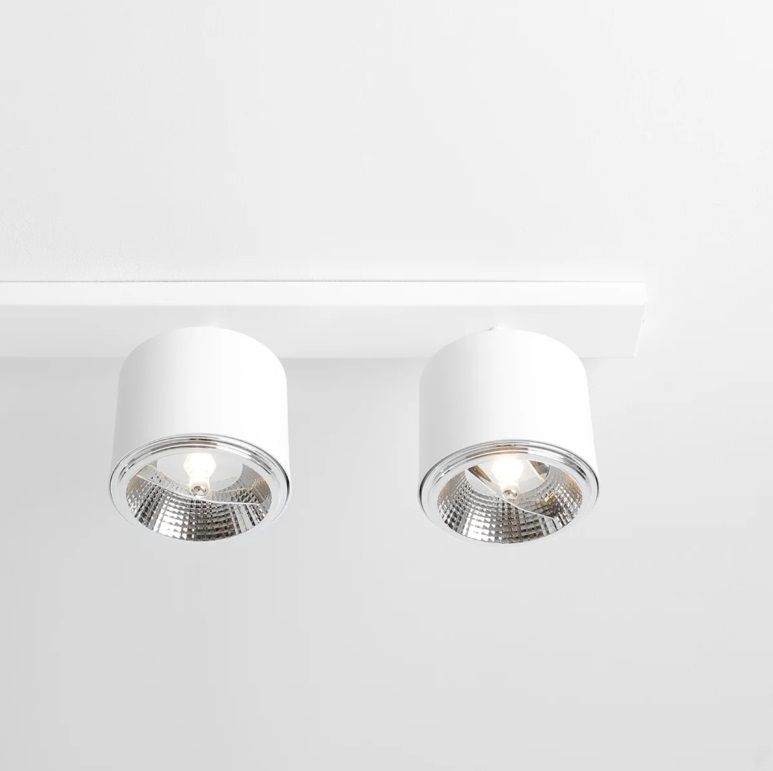 Nowoczesna biała lampa sufitowa Bot 6