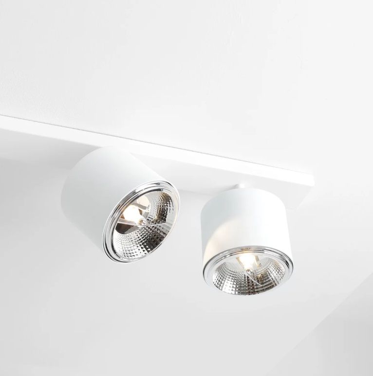 Nowoczesna biała lampa sufitowa Bot 6