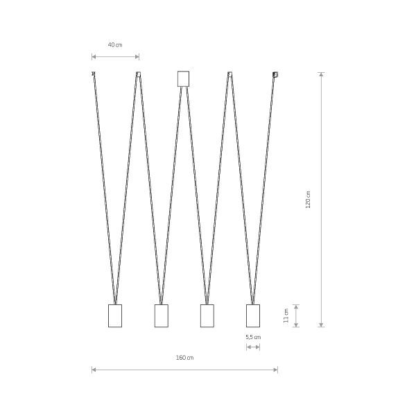 Nowoczesna biała lampa wisząca More Eye IV