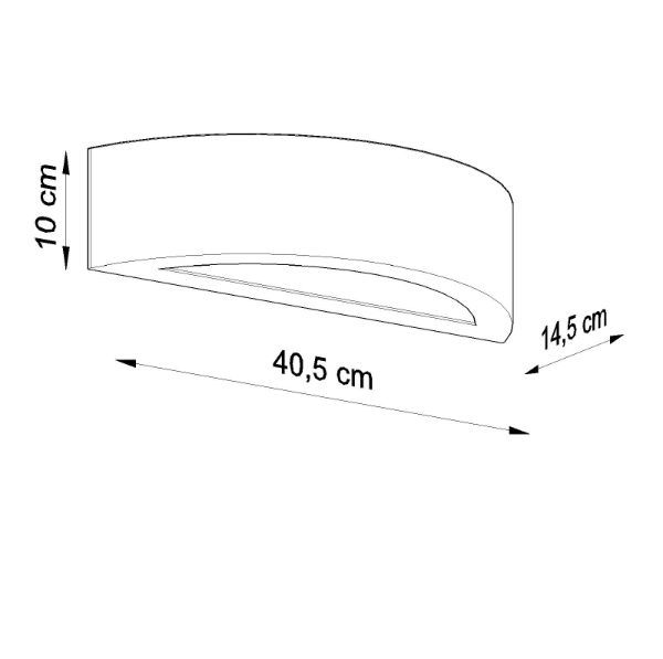 Nowoczesna lampa ścienna Atena wykonana z ceramiki