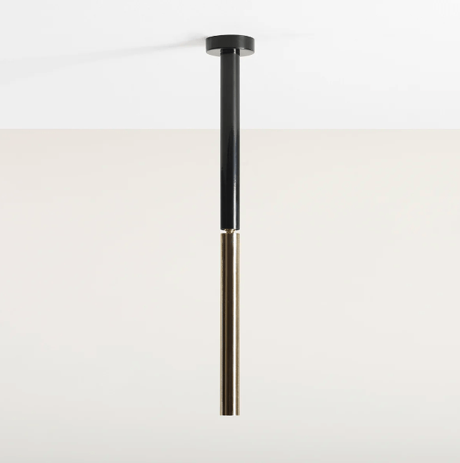Nowoczesna sufitowa lampa Stick S w kolorach czerni i złota