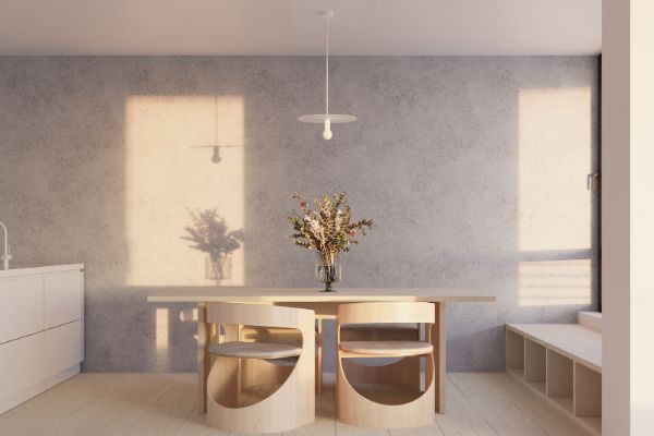 Nowoczesna wisząca lampa Flavio w kształcie białego dysku