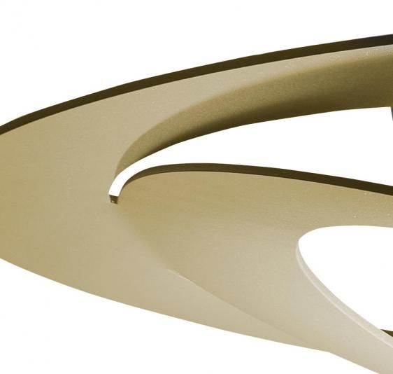 Nowoczesna wisząca lampa LED Pirce Mini w złotym kolorze