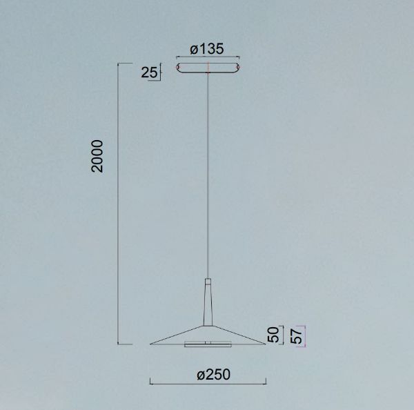 Nowoczesna wisząca lampa Orion z czarnym kloszem i oświetleniem LED