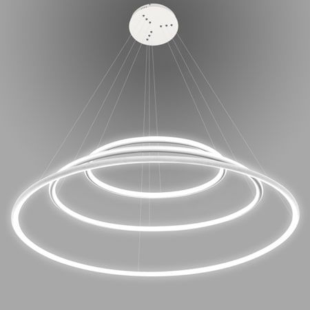 Nowoczesny biały żyrandol LED Shape o barwie światła 3000K