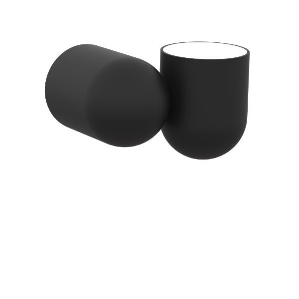 Nowoczesny czarny kinkiet Ios z regulowanym kloszem