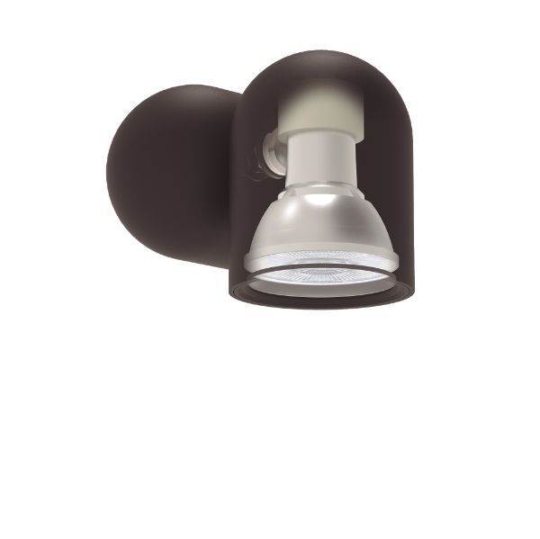 Nowoczesny czarny kinkiet Ios z regulowanym kloszem