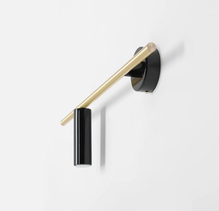 lumigo nowoczesny kinkiet trevo left w kolorze mosiadzu 2