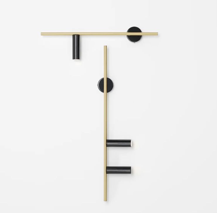 lumigo nowoczesny kinkiet trevo left w kolorze mosiadzu 3