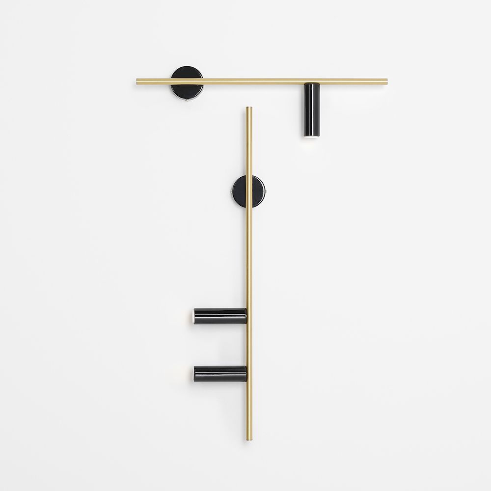 lumigo nowoczesny kinkiet trevo right w kolorze mosiadzu 3