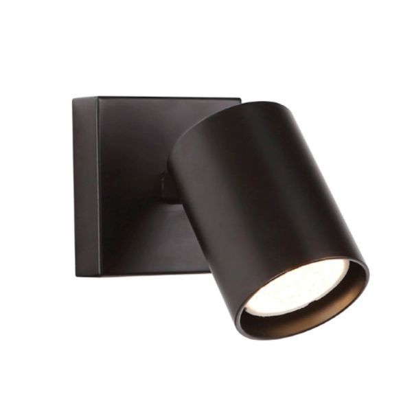 Nowoczesny metalowy kinkiet Top w kolorze czarnym