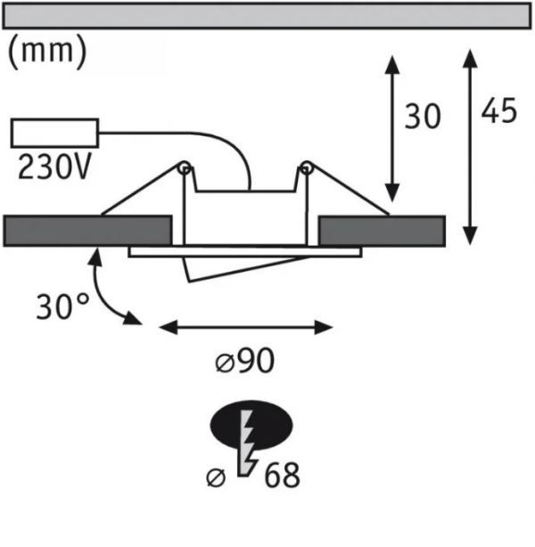 Oczko wpuszczane Calla 465 lm 4000 K IP65