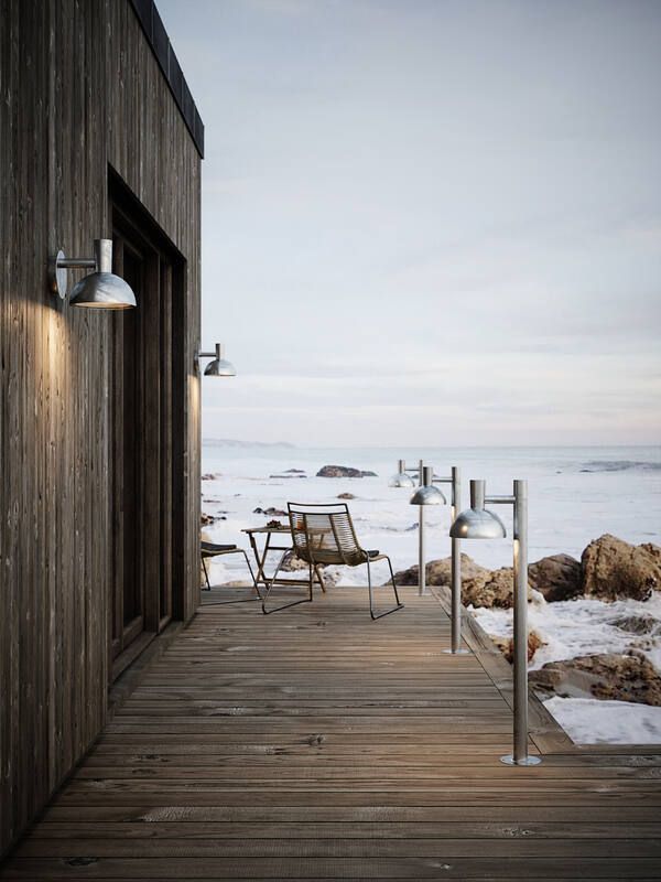 Ogrodowy słupek Arki 100 marki Nordlux wykonany ze stali galwanizowanej