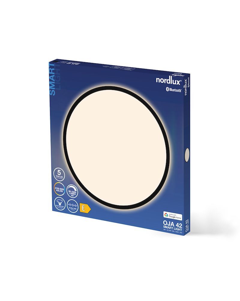 Oja Smart 42 od Nordlux to nowoczesna, okrągła lampa sufitowa idealna do kuchni