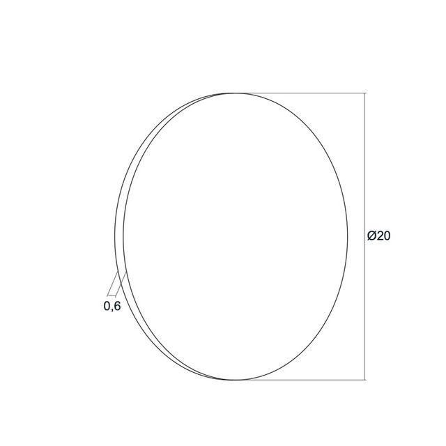 Okrągły kinkiet LED Oregon w złotym kolorze