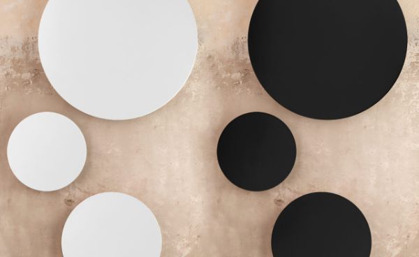 Okrągły kinkiet Luna S o średnicy 20 cm na dwie żarówki G9